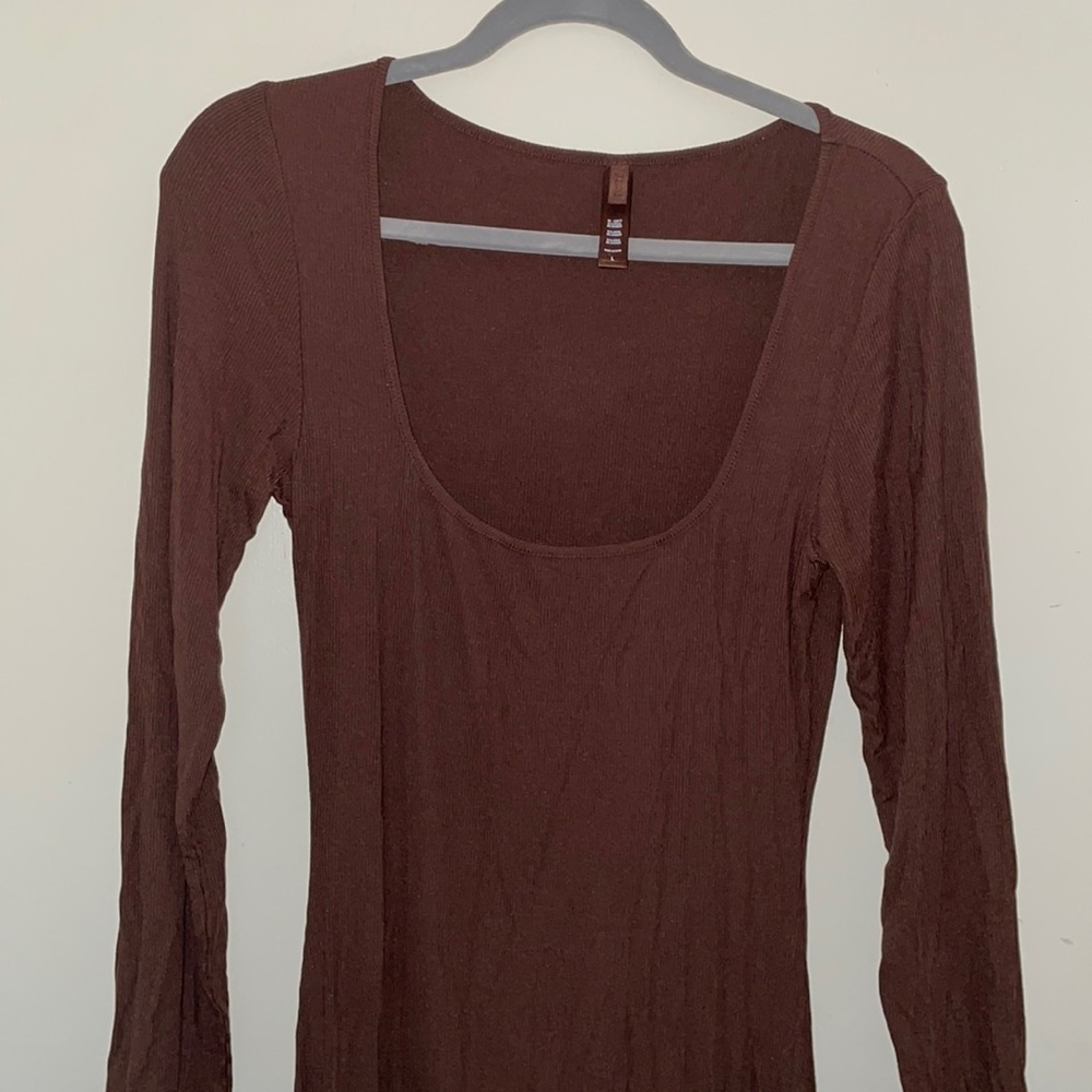 Skims Soft Lounge Long Sleeve Dress